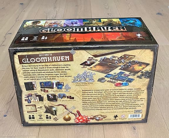 populära fantasibrädspelet Gloomhaven från Cephalofair Games