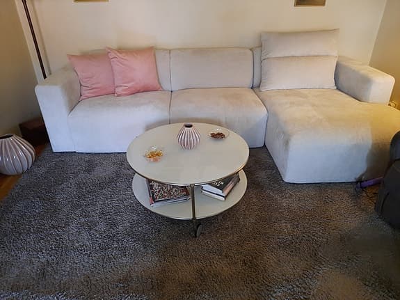 Soffa med schäslong