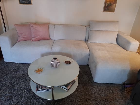 Soffa med schäslong
