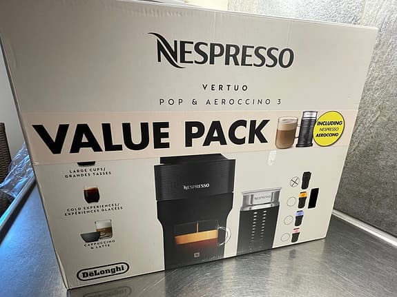 Nespresso Vertuo Pop kaffemaskin svart