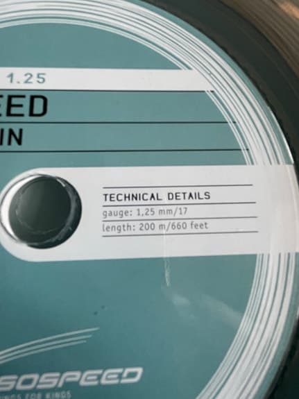 Isospeed Pulse 1.25 tennissträng 200 m