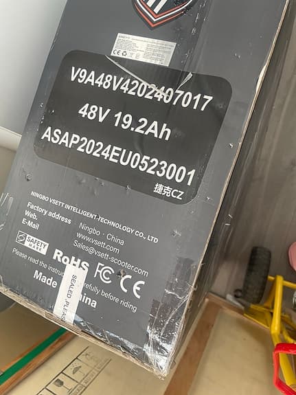 Vsett 9+ elscooter 48V 19,2Ah