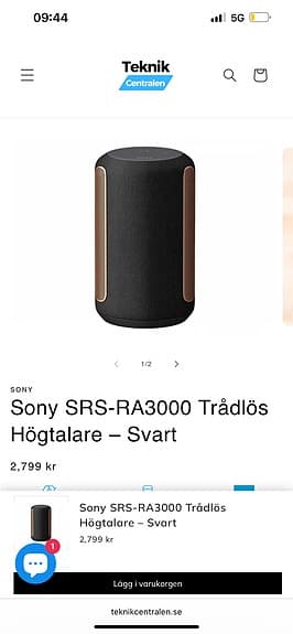 Sony srs-ra 3000 trådlös högtalare