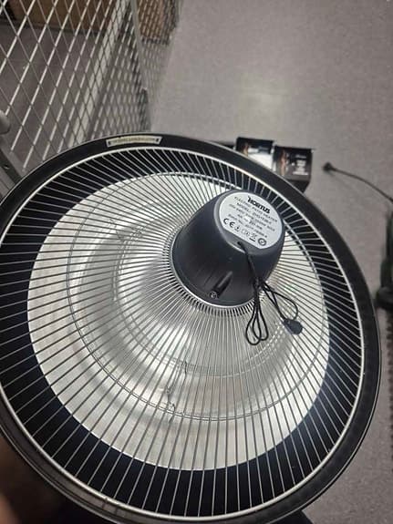 Hortus ZHQ1538B elektrisk terrassvärmare 1500W svart