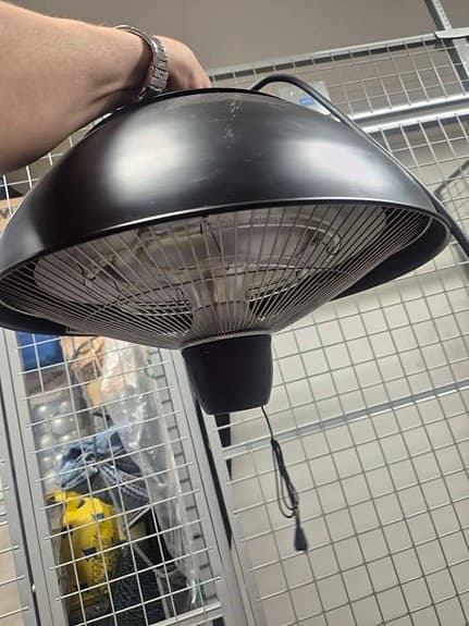Hortus ZHQ1538B elektrisk terrassvärmare 1500W svart