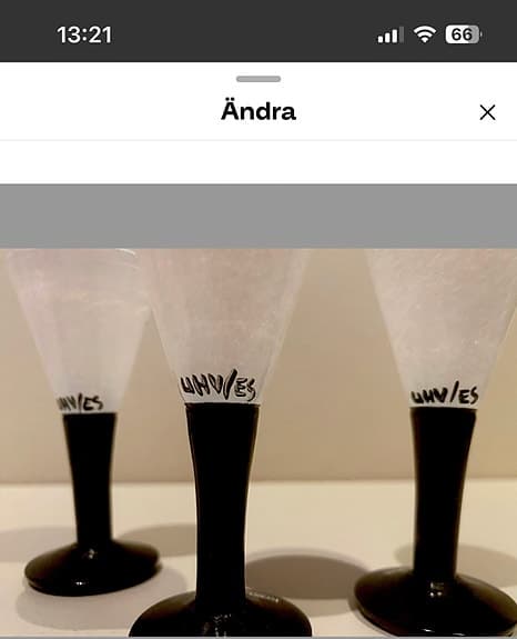Signerade snapsglas ”Caramba”  Ulrica Hydman Vallien