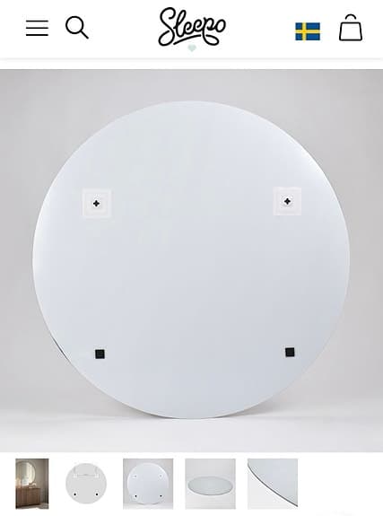 Rund spegel 110cm från Sleepo
