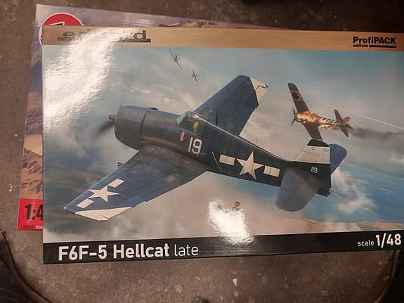 Eduard modellflygplan 1:48 P-51 Mustang och F6F-5 Hellcat byggsatser