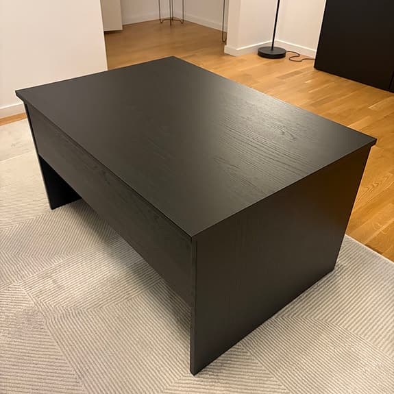 ÖSTAVALL soffbord från IKEA, svart 90 cm