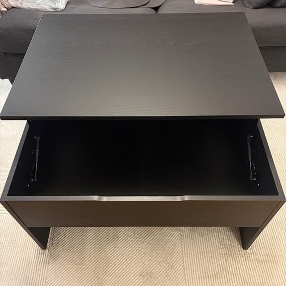 ÖSTAVALL soffbord från IKEA, svart 90 cm