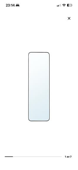 IKEA väggspegel Lindsbyn med svart ram