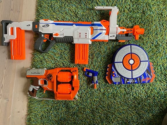 Nerf och måltavla