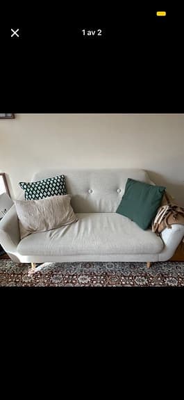 2-sits soffa Klubbfors