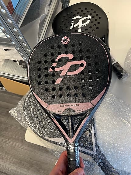 Dopade padelracket svart/rosa