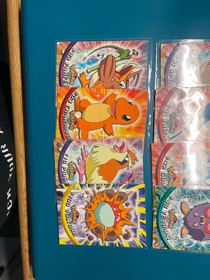 Vintage Pokémon Topps Bundle Charmander Voltorb Zubat Retro Nostalgi card