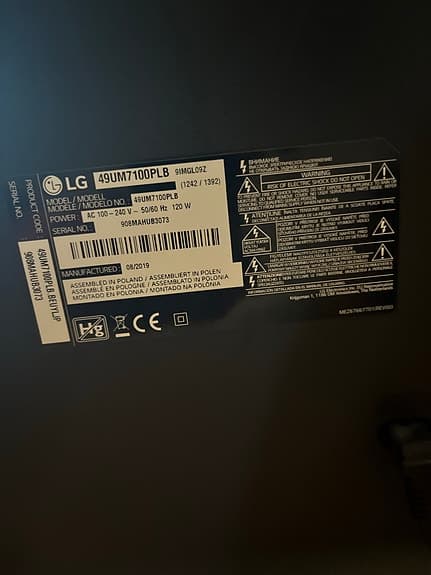 LG 49UM7100PLB 49" LED-TV med soundbar