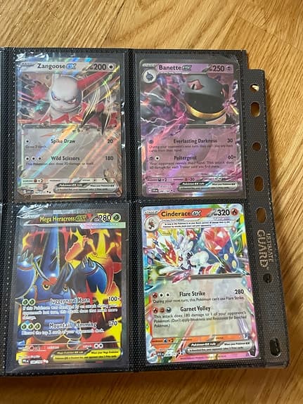 Pokémon EX Bundle Mega Heracross Cinderace Iron Treads Ultra Rare