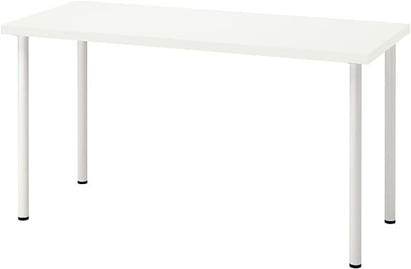 IKEA vitt skrivbord med lådor och ben