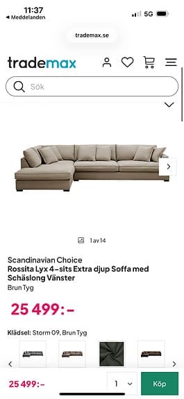Nya soffor till bra pris fler på bilden