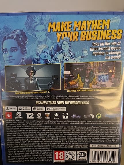 PS5 New Tales from the Borderlands Deluxe Edition spel