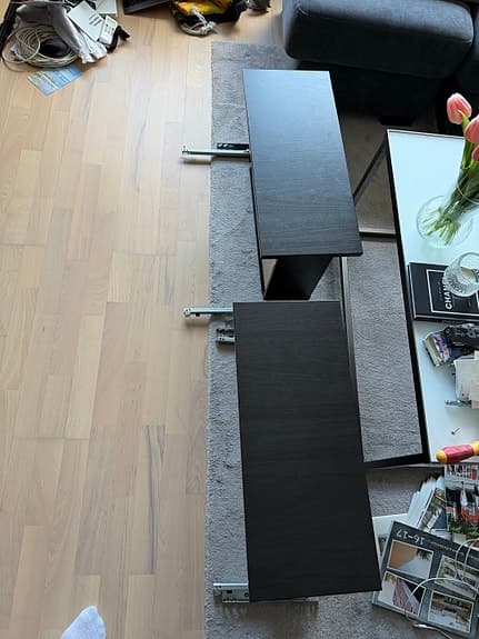 Svarta lådor till ikea bestå tv bänk