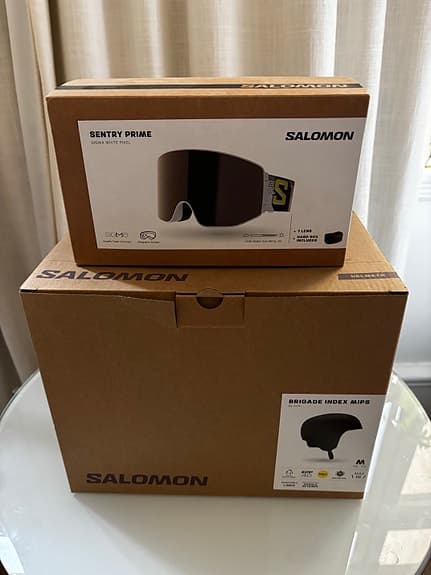 Salomon Brigade skidhjälm + Sentry Prime sigma goggles