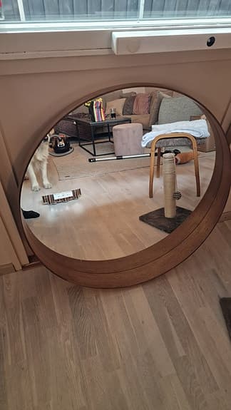 Badrumsspegel IKEA Stockholm Valnötsfanér 80 cm