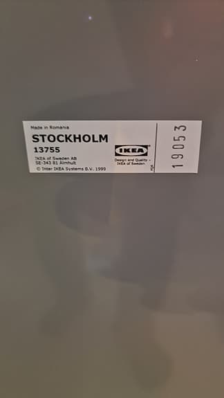 Badrumsspegel IKEA Stockholm Valnötsfanér 80 cm