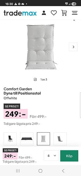 Helt nya dynor , offwhite