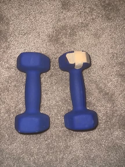 2 st 2,5kg viktar hantlar