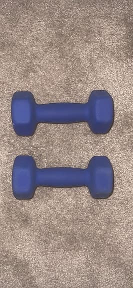 2 st 2,5kg viktar hantlar