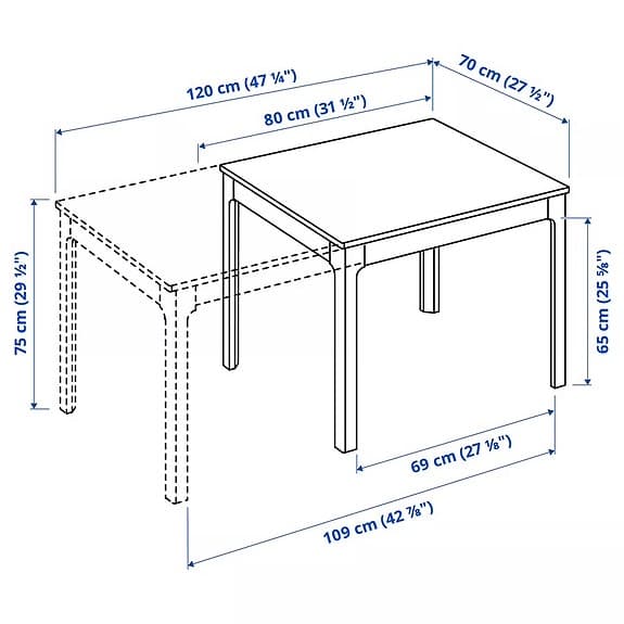 Utdragbart matbord IKEA