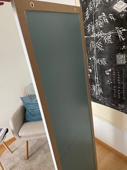 IKEA helkroppsspegel med vit ram