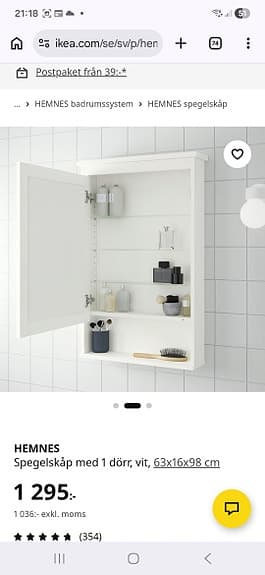 IKEA HEMNES Spegelskåp (Oöppnat)