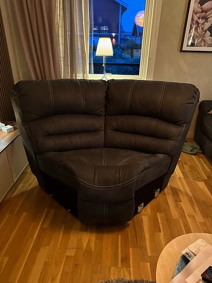 Hörnmodul grå till Cinema biosoffa