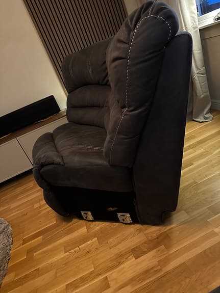 Hörnmodul grå till Cinema biosoffa