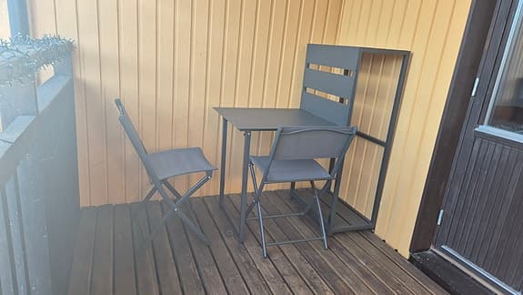 Cello Solna balkongset 4-delat grått ett set ny I kartong