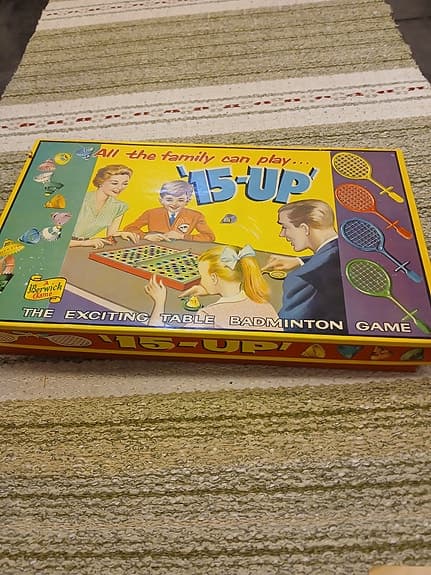 Vintage badmintonspel för bord.
