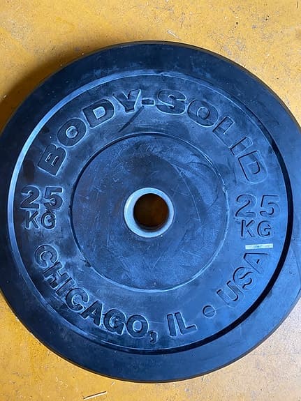 Body-Solid viktskivor 25 kg svart 4st