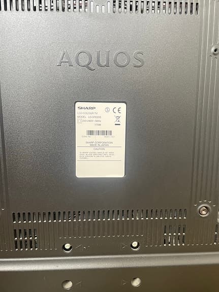 Sharp Aquos TV 37 tum svart
