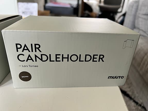 Muuto Pair Candleholder ljusstake brun