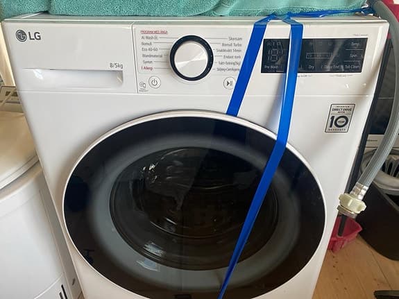 LG frontmatad kombinerad tvättmaskin /torktumlare vit