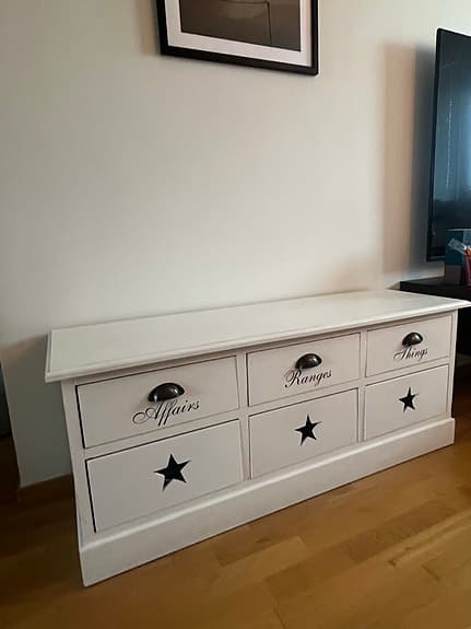 Sittbänk med lådor
