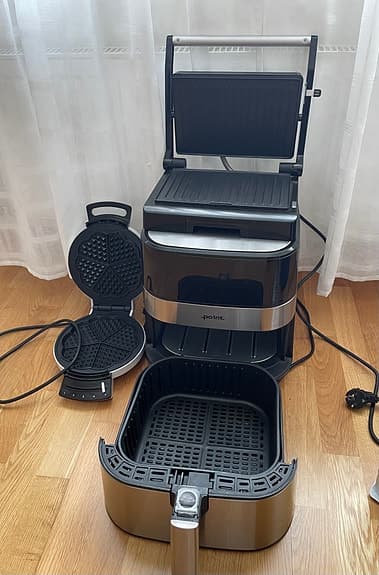 Air fryer, smörgåsgrill, våffeljärn
