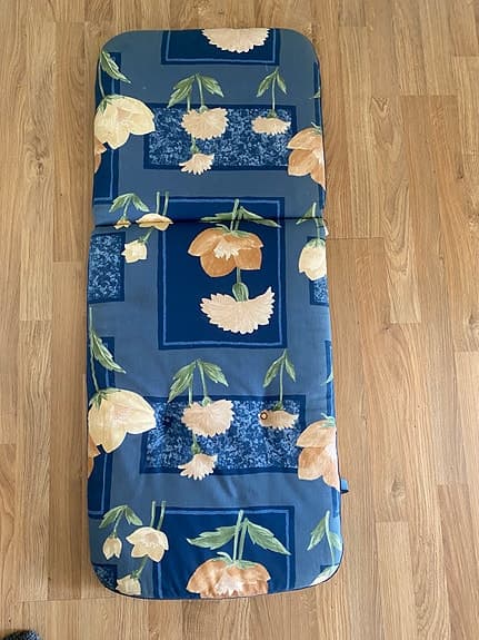 Dacore dynor till hög rygg stol blå med blommor, 5 st.