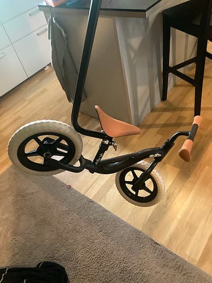 Chilladush spring /barn cykel +Hjälp handtag