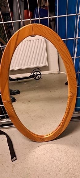 IKEA oval spegel med träram