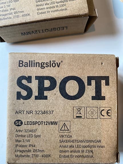 4st Ballingslöv LED-spotlights LEDSPOT12VMW 12V