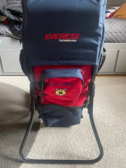Everest Kid Pack bärstol ryggsäck röd/marin