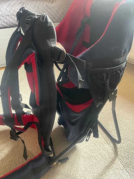 Everest Kid Pack bärstol ryggsäck röd/marin